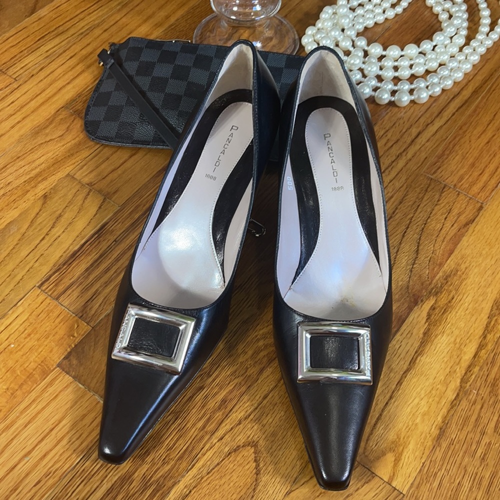 Rare Pancaldi Italian Leather Heels